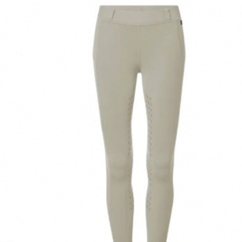 Kerrits Girl Xl Performance Equestrian Riding Tights Full Seat Grip Sage Green